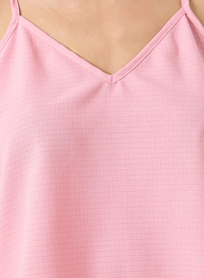 تايك تو طقم بيجاما مطبوع بزهور مع بلوزة كامي